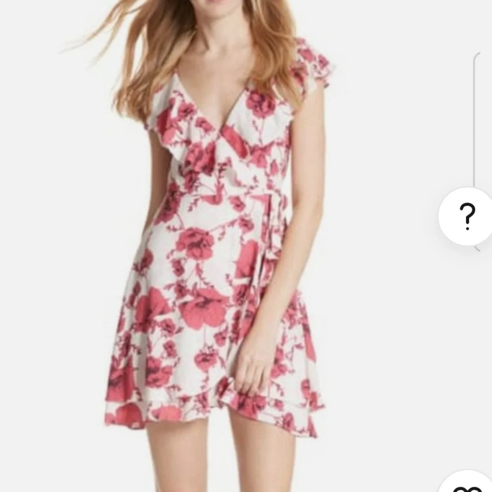 Free People Red Floral Mini Dress
